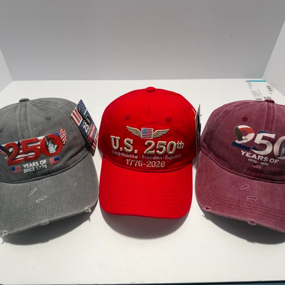 250th Anniversary of the United States of America baseball caps ALL NWT